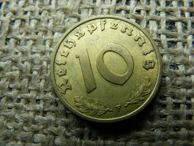 Birodalmi 10 Pfennig, 1938 F