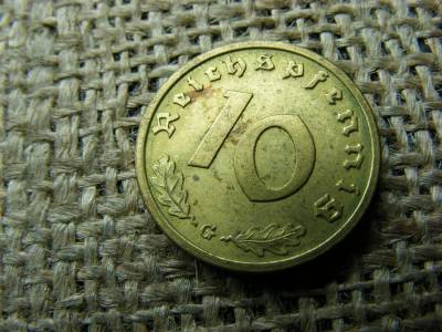 Birodalmi 10 pfennig, 1938 G