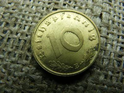 Birodalmi 10 pfennig, 1939 B