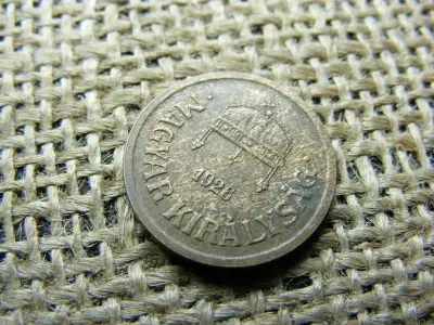 2 fillér, 1926, magyar fémpénz