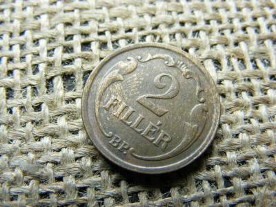 2 fillér, 1926, magyar fémpénz