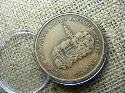 Bronz emlékérem, Szécsény 1334-1984