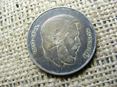Ezüst 5 forintos érme, 1947, fekete patinás
