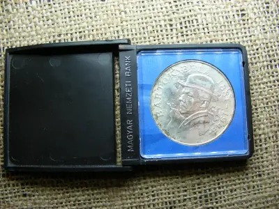 Ezüst 500 forint, 1981, Bartók, tok