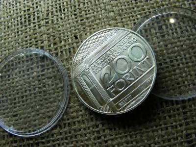 Ezüst 200 forintos érme, 1977, BU