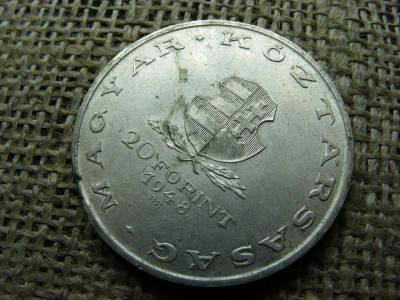 Ezüst 20 forint, 1948, verdehibás