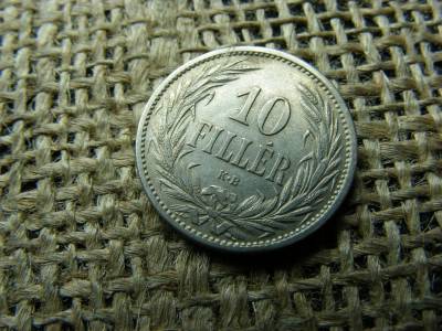 10 fillér, 1909, korona pénzrendszer