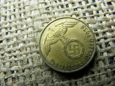 Birodalmi 5 pfennig érme, 1938 J