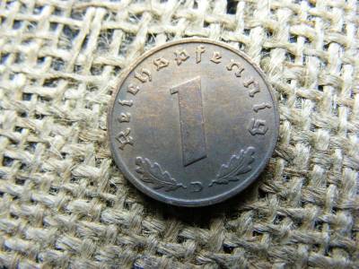 Birodalmi 1 pfennig, 1938, D