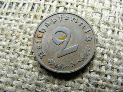 Birodalmi 2 pfennig, 1938, B jelzés