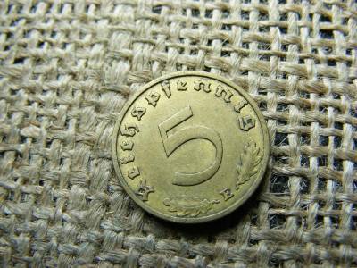 Birodalmi 5 pfennig érme, 1937 E