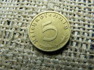Birodalmi 5 pfennig, 1938 F