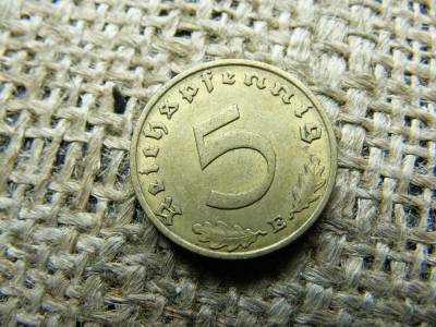 Birodalmi 5 pfennig érme, 1938 E
