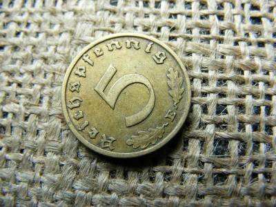 Birodalmi 5 pfennig érme, 1938 E