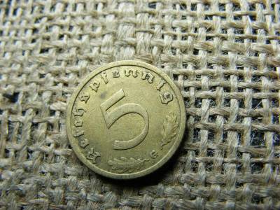 Birodalmi 5 pfennig, 1938, G