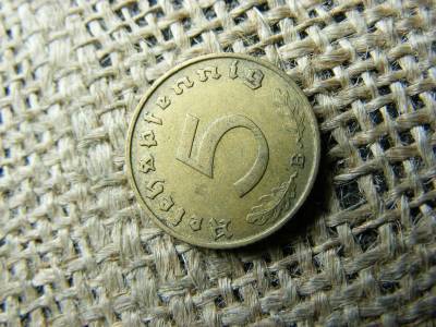 Birodalmi 5 pfennig érme, 1939, B jelzéssel