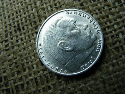 Birodalmi 2 márka, 1939 D, ezüst