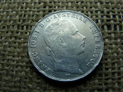 Ezüst 1 florin, 1859, Milánó, ritka