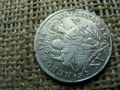 XV. 15 krajcár, 1744 KB, Mária Terézia
