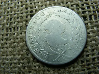 Ezüst 20 krajcár, 1763, S, ritka
