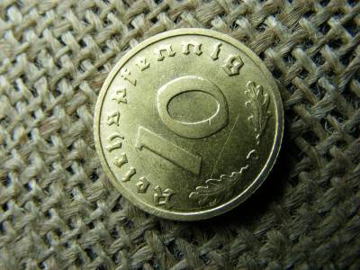 Birodalmi 10 pfennig, 1938 D