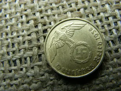 5 Pfennig érme, 1938, Birodalmi