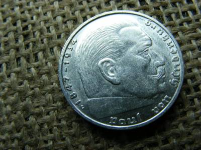 Birodalmi 2 márka, 1939 G, ezüst