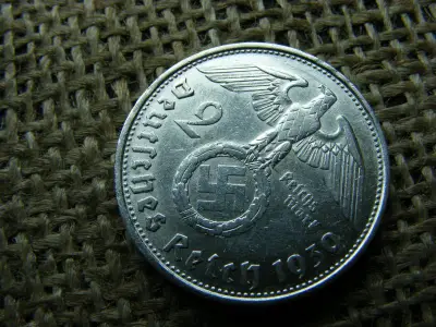 Birodalmi 2 márka, 1939, ezüst