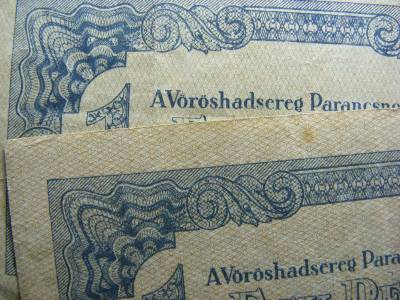 1 pengő, 1944, Vörös Hadsereg, 2 db alapnyomat