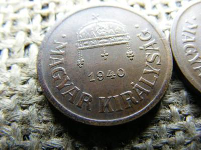 2 Fillér 1940, Bronz, Pár, Két Verőtőtípus