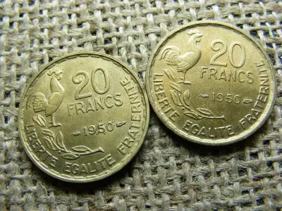 Francia 20 frank pár, 1950