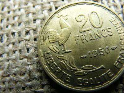 Francia 20 frank pár, 1950