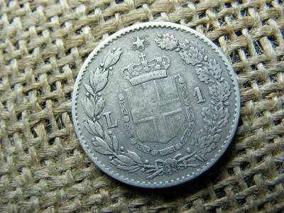 Ezüst 1 lira, 1887, Olaszország