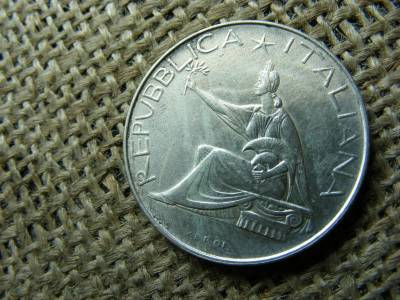 Olasz 500 Lira, 1961, ezüst