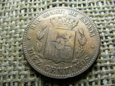 10 Centimos, 1879, Spanyolország