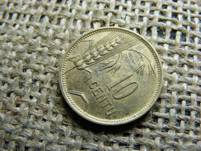 10 Centu, 1925, Litván érme