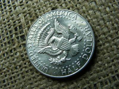 USA, 1/2 dollár, 1968 D, ezüst