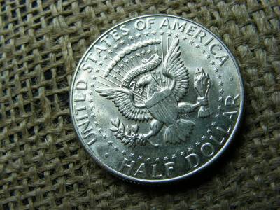 USA, 1/2 dollár, 1967, ezüst