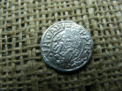 Ezüst Miksa dénár, 1574, KB