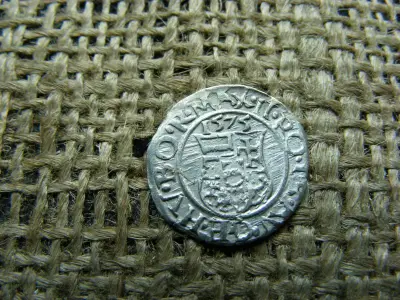 Ezüst Miksa dénár, 1575, KB