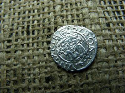 Ezüst Miksa dénár, 1576, KB