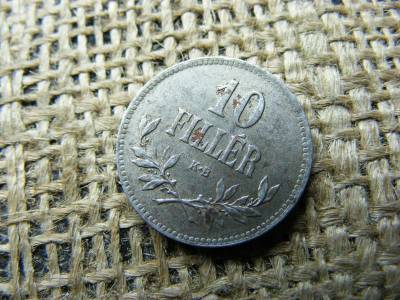 10 fillér, 1920, Korona