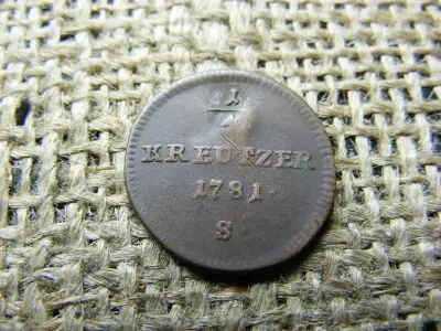 1/4 krajcár érme, 1781, S