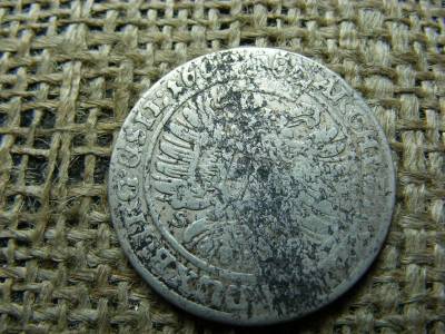 Lipót ezüst 15 krajcár, 1664, SHS, XV