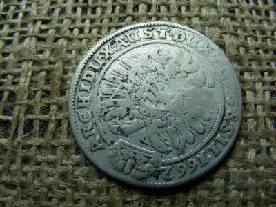 Lipót, 15 krajcár, 1662, GH Szilézia, ezüst