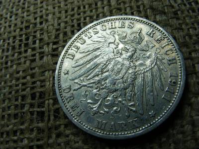 Birodalmi ezüst 3 márka, 1911