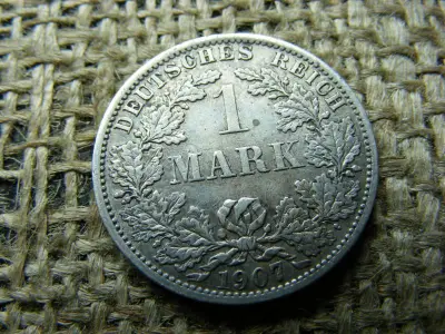 Birodalmi 1 márka, 1907, ezüst