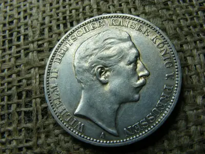 Birodalmi ezüst 3 márka, 1909 A