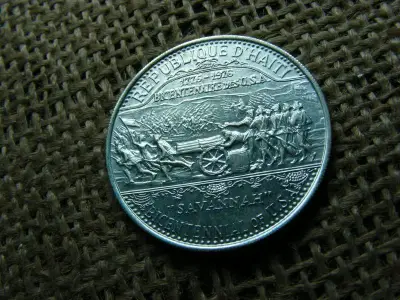 Ezüst 25 Gourdes, 1974, BU