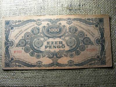 1000 pengő, 1945, bélyegzés nélkül